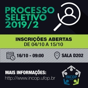 Processo Seletivo INCOP 2019/2